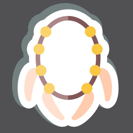 Sticker Claw. related to American Indigenous symbol. simple design editable. simple illustrationのイラスト素材