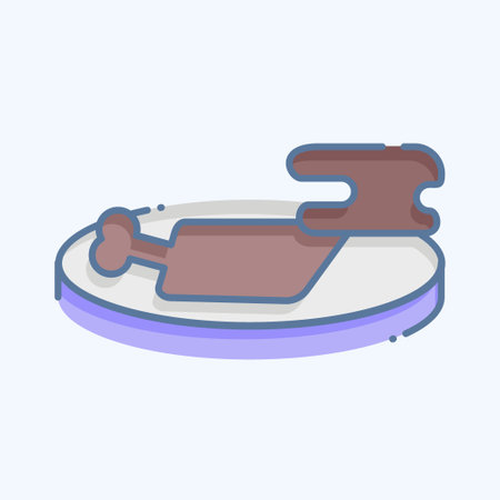 Icon Ragu Sach Moan. related to Cambodia symbol. doodle style. simple design editable. simple illustrationのイラスト素材