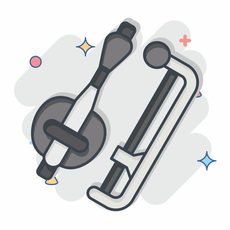 Icon Tro. related to Cambodia symbol. comic style. simple design editable. simple illustrationのイラスト素材