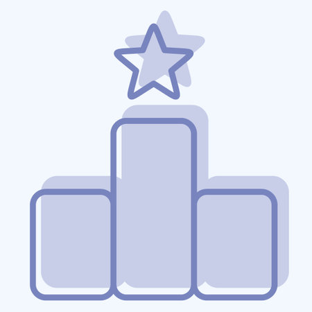 Icon Award 1. related to Award symbol. two tone style. simple design editable. simple illustrationのイラスト素材