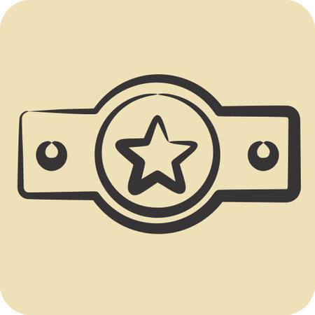 Icon Award 3. related to Award symbol. hand drawn style. simple design editable. simple illustrationのイラスト素材