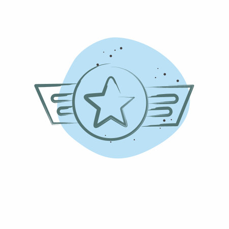 Icon Award 6. related to Award symbol. Color Spot Style. simple design editable. simple illustrationのイラスト素材
