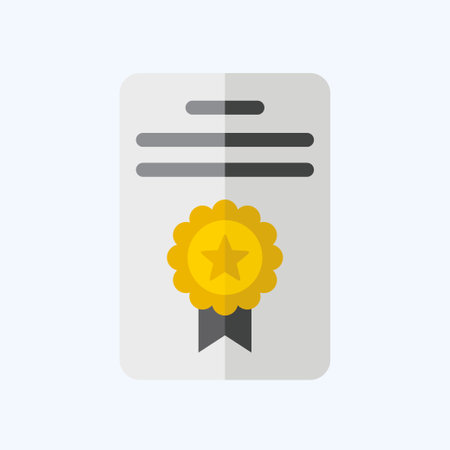 Icon Award 7. related to Award symbol. flat style. simple design editable. simple illustrationのイラスト素材