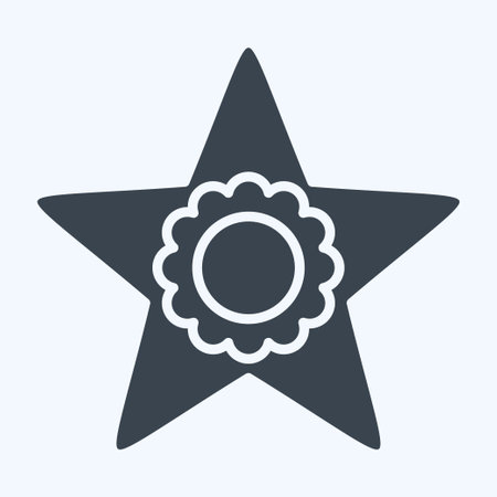 Icon Award. related to Award symbol. glyph style. simple design editable. simple illustrationのイラスト素材