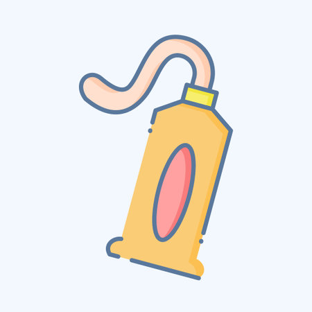 Icon Toothpaste. related to Bathroom symbol. doodle style. simple design editable. simple illustrationのイラスト素材