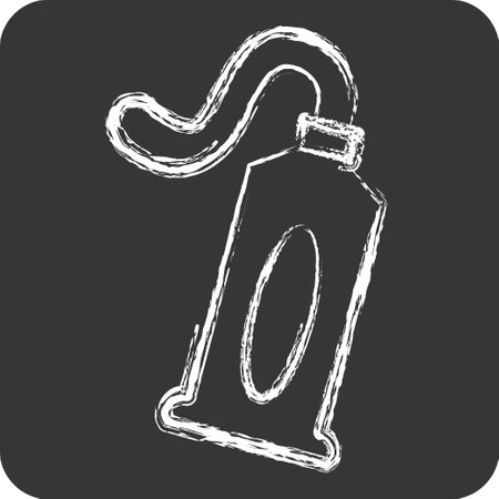 Icon Toothpaste. related to Bathroom symbol. chalk Style. simple design editable. simple illustrationのイラスト素材