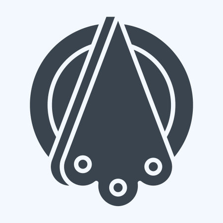 Icon Napkins. related to Camping symbol. glyph style. simple design editable. simple illustrationのイラスト素材