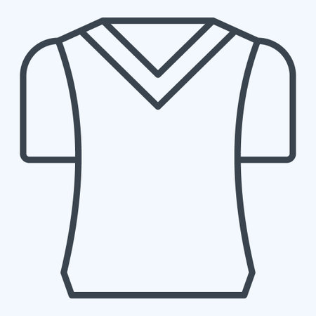 Icon T Shirts. related to Camping symbol. line style. simple design editable. simple illustrationのイラスト素材