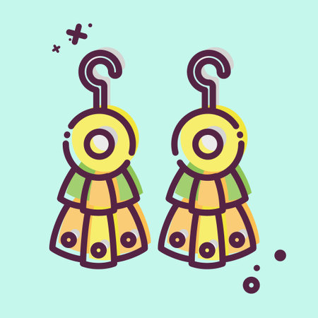 Icon Pabrik Earnings. related to Indigenous People symbol. MBE style. simple design editable. simple illustrationのイラスト素材