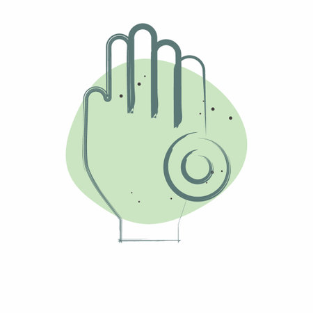 Icon Phantom Pain. related to Body Ache symbol. Color Spot Style. simple design editable. simple illustrationのイラスト素材