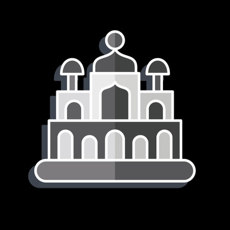 Icon New Delhi. related to Capital symbol. glossy style. simple design editable. simple illustrationのイラスト素材