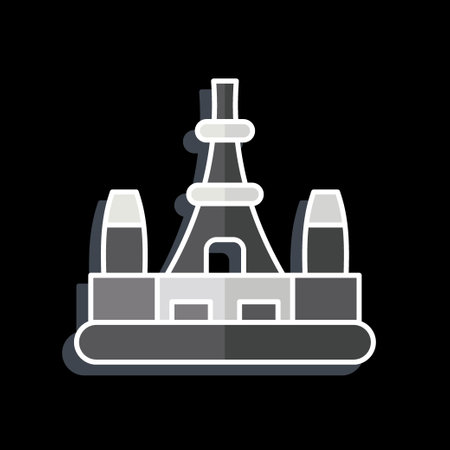 Icon Tokyo. related to Capital symbol. glossy style. simple design editable. simple illustrationのイラスト素材