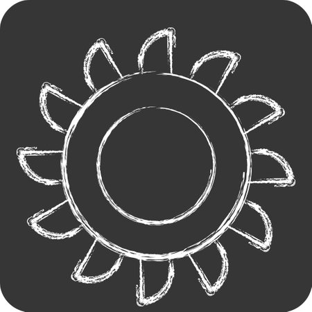 Icon Cutter. related to Mining symbol. chalk Style. simple design editable. simple illustrationのイラスト素材