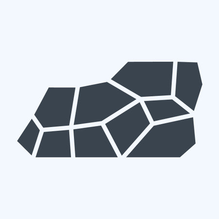 Icon Coal. related to Mining symbol. glyph style. simple design editable. simple illustrationのイラスト素材