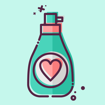 Icon Perfume. related to France symbol. MBE style. simple design editable. simple illustrationのイラスト素材