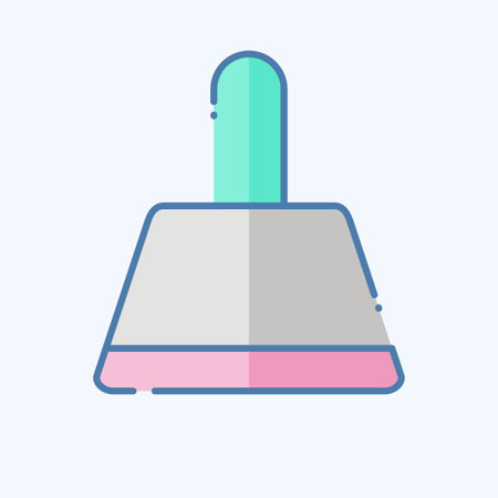 Icon Dustpan. related to Cleaning symbol. doodle style. simple design editable. simple illustrationのイラスト素材