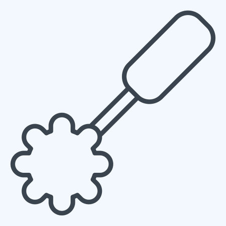Icon Toilet Brush 2. related to Cleaning symbol. line style. simple design editable. simple illustrationのイラスト素材