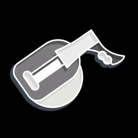 Icon Oud Sala. related to Turkey symbol. glossy style. simple design editable. simple illustrationのイラスト素材