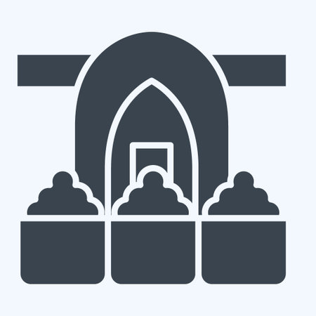 Icon Spice Market. related to Turkey symbol. glyph style. simple design editable. simple illustrationのイラスト素材