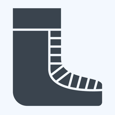 Icon Shoes. related to Celtic symbol. glyph style. simple design editable. simple illustrationのイラスト素材
