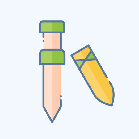 Icon Sword 2. related to Celtic symbol. doodle style. simple design editable. simple illustrationのイラスト素材