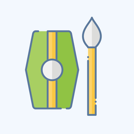 Icon Weapon 2. related to Celtic symbol. doodle style. simple design editable. simple illustrationのイラスト素材