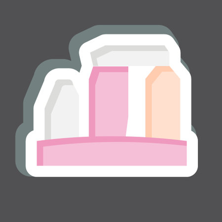 Sticker Stonehenge. related to Celtic symbol. simple design editable. simple illustrationのイラスト素材