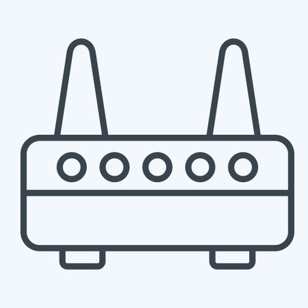 Icon Modem. related to Computer symbol. line style. simple design editable. simple illustrationのイラスト素材