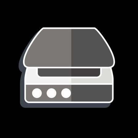 Icon Scanner. related to Computer symbol. glossy style. simple design editable. simple illustrationのイラスト素材