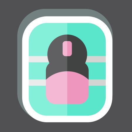 Sticker Mouse Pad. related to Computer symbol. simple design editable. simple illustrationのイラスト素材