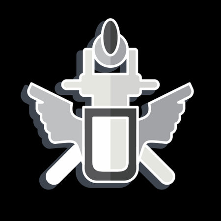 Icon Emblem. related to Russia symbol. glossy style. simple design editable. simple illustrationのイラスト素材
