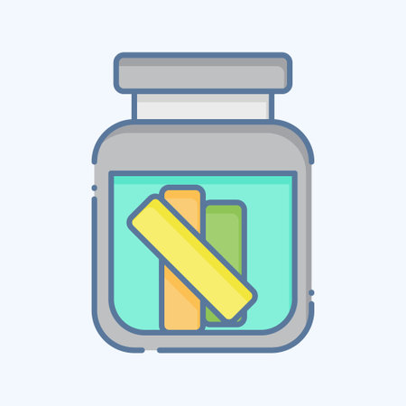 Icon Gherkin. related to Russia symbol. doodle style. simple design editable. simple illustrationのイラスト素材