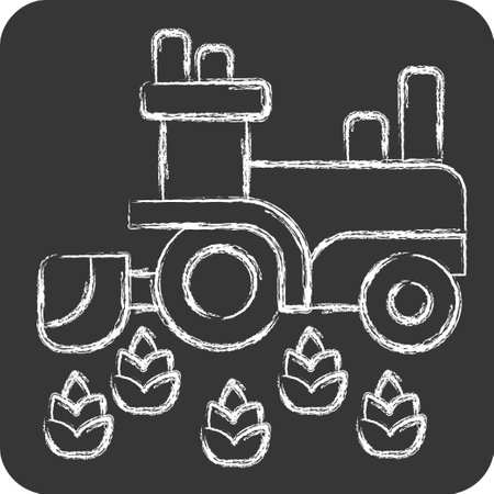 Icon Wheat. related to Russia symbol. chalk Style. simple design editable. simple illustrationのイラスト素材