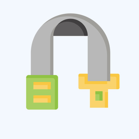 Icon Car Seatbelt. related to Car Parts symbol. flat style. simple design editable. simple illustrationのイラスト素材