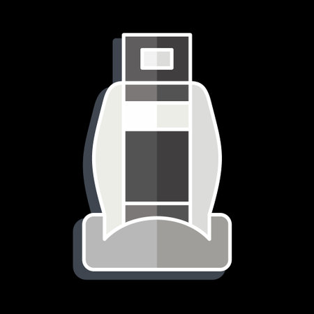 Icon Car Seats. related to Car Parts symbol. glossy style. simple design editable. simple illustrationのイラスト素材