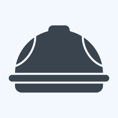 Icon Helmet. related to Carpentry symbol. glyph style. simple design editable. simple illustrationのイラスト素材