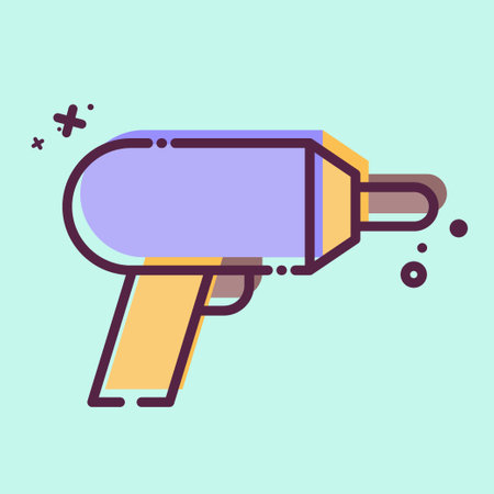 Icon Machine Drill. related to Carpentry symbol. MBE style. simple design editable. simple illustrationのイラスト素材