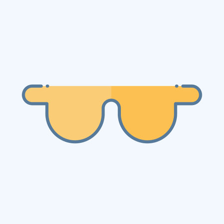 Icon Safety Glasses. related to Carpentry symbol. doodle style. simple design editable. simple illustration 1のイラスト素材