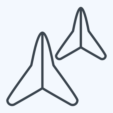 Icon Makibishi. related to Ninja symbol. line style. simple design editable. simple illustrationのイラスト素材