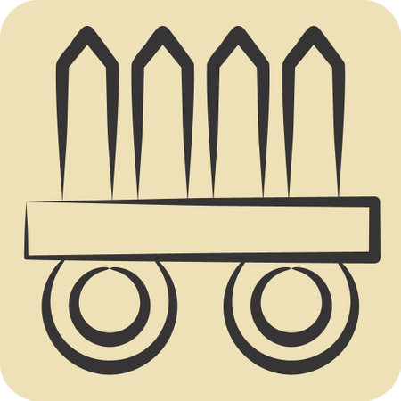 Icon Nekode. related to Ninja symbol. hand drawn style. simple design editable. simple illustrationのイラスト素材