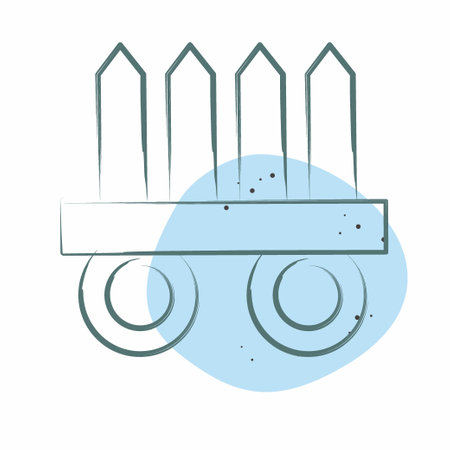 Icon Nekode. related to Ninja symbol. Color Spot Style. simple design editable. simple illustrationのイラスト素材