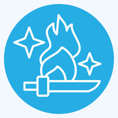 Icon Ninja Symbol. related to Ninja symbol. blue eyes style. simple design editable. simple illustrationのイラスト素材