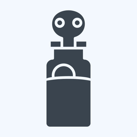 Icon Poison. related to Ninja symbol. glyph style. simple design editable. simple illustrationのイラスト素材