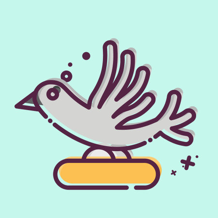 Icon Send Message. related to Ninja symbol. MBE style. simple design editable. simple illustrationのイラスト素材