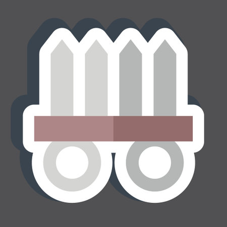 Sticker Nekode. related to Ninja symbol. simple design editable. simple illustrationのイラスト素材