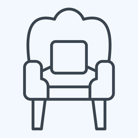 Icon Sofa. related to Vintage Decoration symbol. line style. simple design editable. simple illustrationのイラスト素材