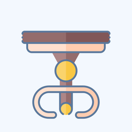 Icon Table. related to Vintage Decoration symbol. doodle style. simple design editable. simple illustrationのイラスト素材