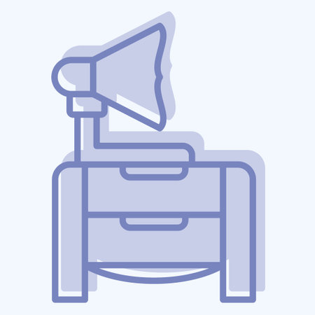 Icon Vintage Sound. related to Vintage Decoration symbol. two tone style. simple design editable. simple illustrationのイラスト素材