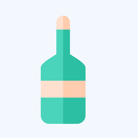Icon Bottle. related to Sea symbol. flat style. simple design editable. simple illustrationのイラスト素材