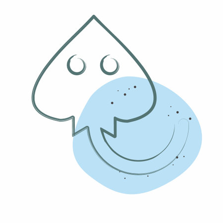 Icon Manta Ray. related to Sea symbol. Color Spot Style. simple design editable. simple illustrationのイラスト素材
